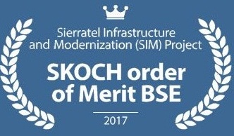 Sierratel Infrastructure and Modernization (SIM) Project, SKOCH order of Merit BSE, 2017