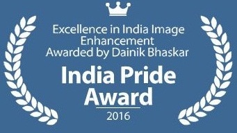 Excellence in India Image Enhancement Awarded by Dainik Bhaskar, India Pride Award, 2016