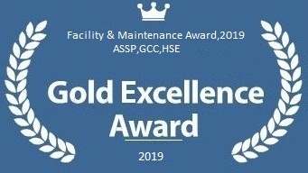 Facility & Maintenance Award, 2019, ASSP,GCC,HSE, Gold Excellence Award,2019
