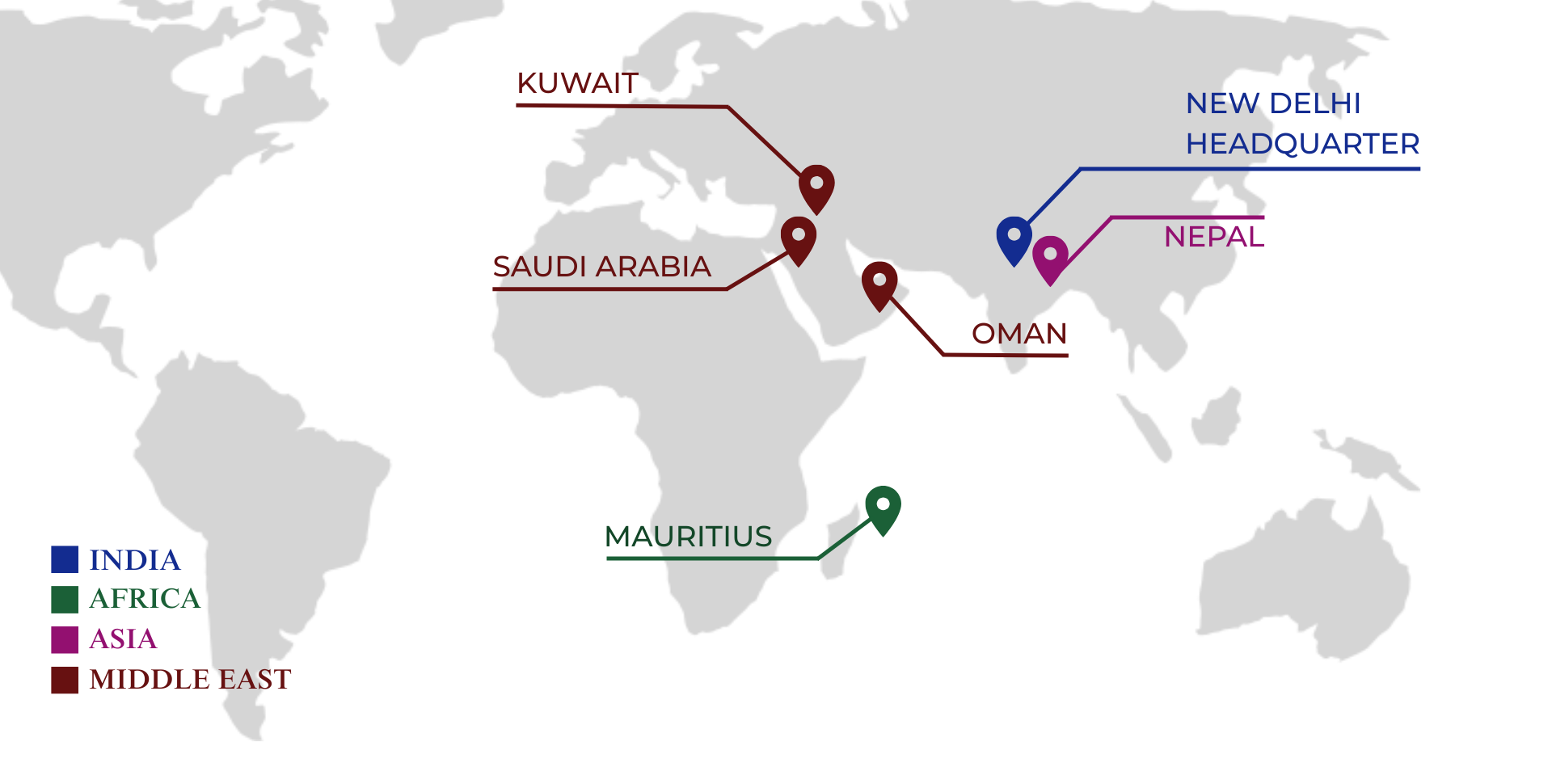 Global Presence Map