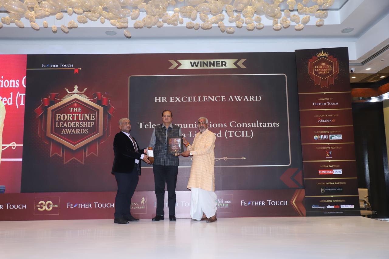 TCIL is honored with HR Excellence Award at The Fortune Leadership Awards ceremony held on 11 October 2025 at New Delhi. TCIL is honored with HR Excellence Award at The Fortune Leadership Awards ceremony held on 11 October 2025 at New Delhi.