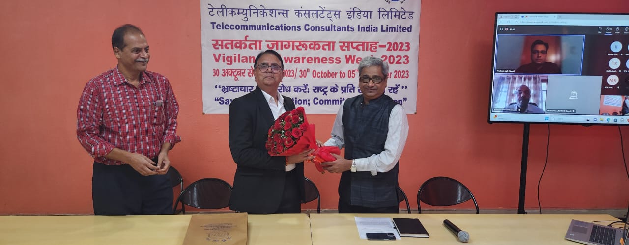 VIGILANCE AWARENESS WEEK 2023 DAY 4: In-service workshop by Mr. AN Singh VIGILANCE AWARENESS WEEK 2023 DAY 4: In-service workshop by Mr. AN Singh