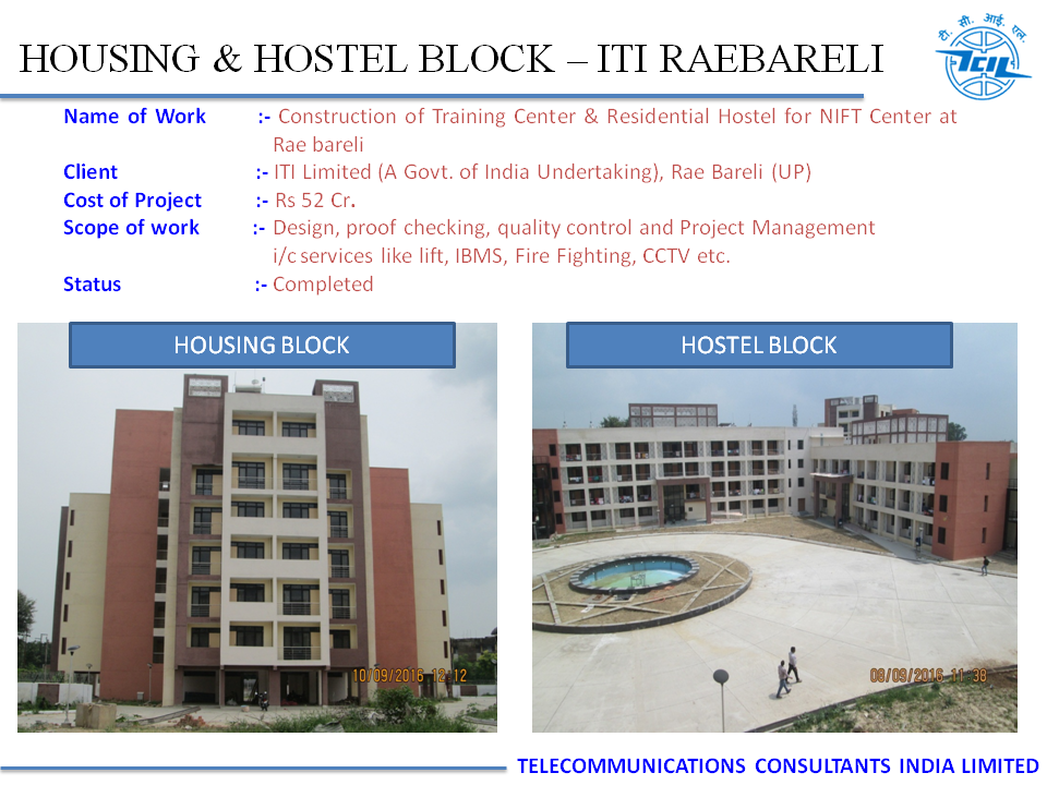 Housing and Hostel, ITI RaiBareli