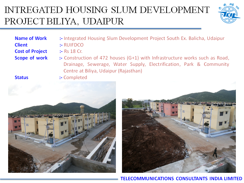 Integrated Housing Slum development Project Biliya, Udaipur
